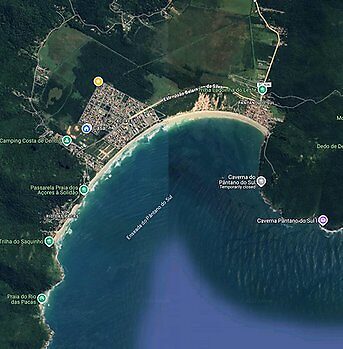 Detailkarte – Pântano do Sul und Praia dos Açores